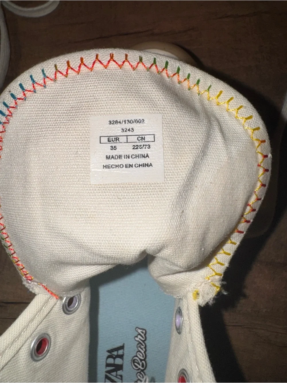 ZARA x Care Bears Team Sparkle High Top Sneakers Rainbow EU 35 Kids Youth 4